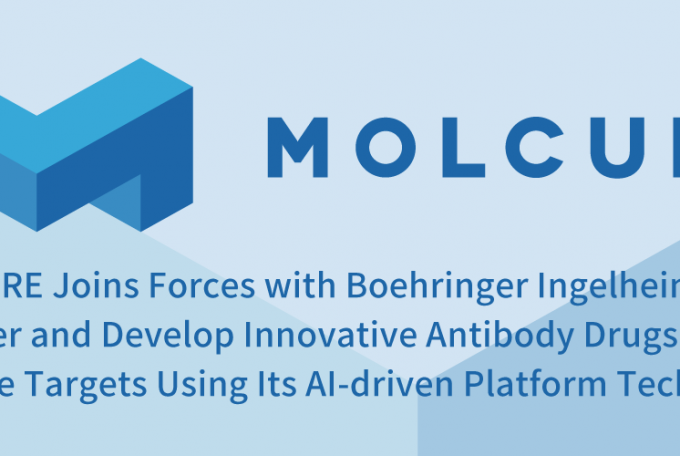 MOLCURE Joins Forces with Boehringer Ingelheim to Discover and Develop Innovative Antibody Drugs for Multiple Targets Using Its AI-driven Platform Technology, October 7